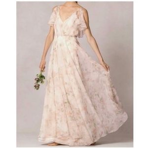 Jenny Yoo Size 20 Cassie Bridesmaid Dress Watercolor Blush